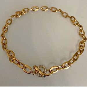 Nolan Miller Gold Chain Necklace with Crystal Accent